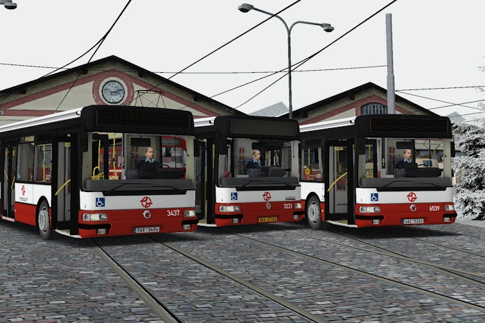 Balíček nátěrů vozů DPP 3221, 3437, 6539 pro Add-on Agora Familie