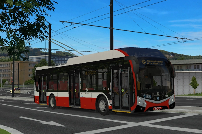 Nátěr fiktivního vozu Škoda 32Tr ev.č. 101 u DPP.