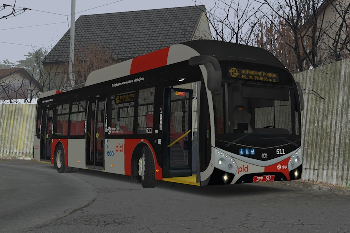 Nátěr budoucího vozu Sor TNS 12 ev.č. 511 u DPP.